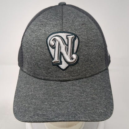 Nashville Sounds MiLB New Era Baseball Cap Gray XL Mesh Back Stretch Fit Hat