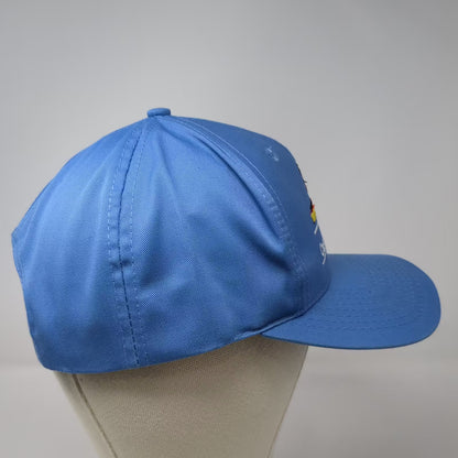 Mountain Marketing Friddle Custom Combining Blue Snapback Hat Harvester Vintage