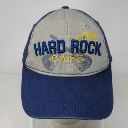 Hard Rock Cafe Margarita Strapback Hat Blue One Size Embroidered
