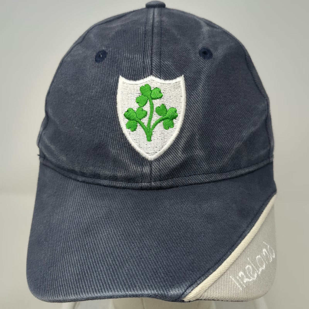 Dolmen Clothing Baseball Cap Blue White Green One Size Ireland Shamrocks Hat