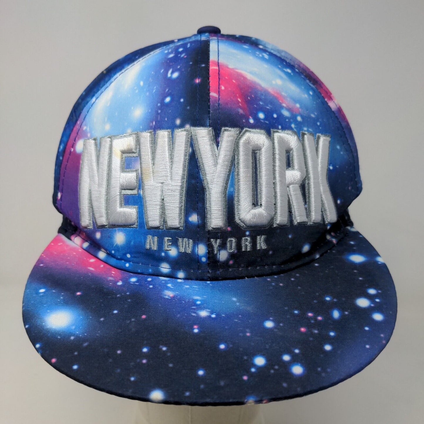 Tian Tian Men's Snapback Hat Multicolor Embroidered New York Logo Cotton Blend
