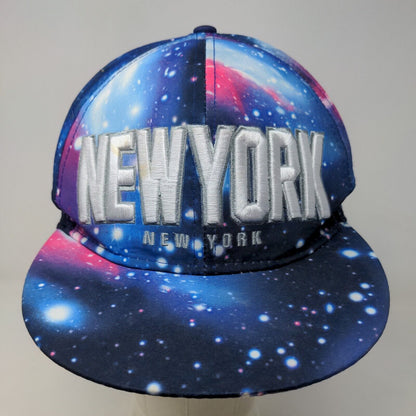 Tian Tian Men's Snapback Hat Multicolor Embroidered New York Logo Cotton Blend