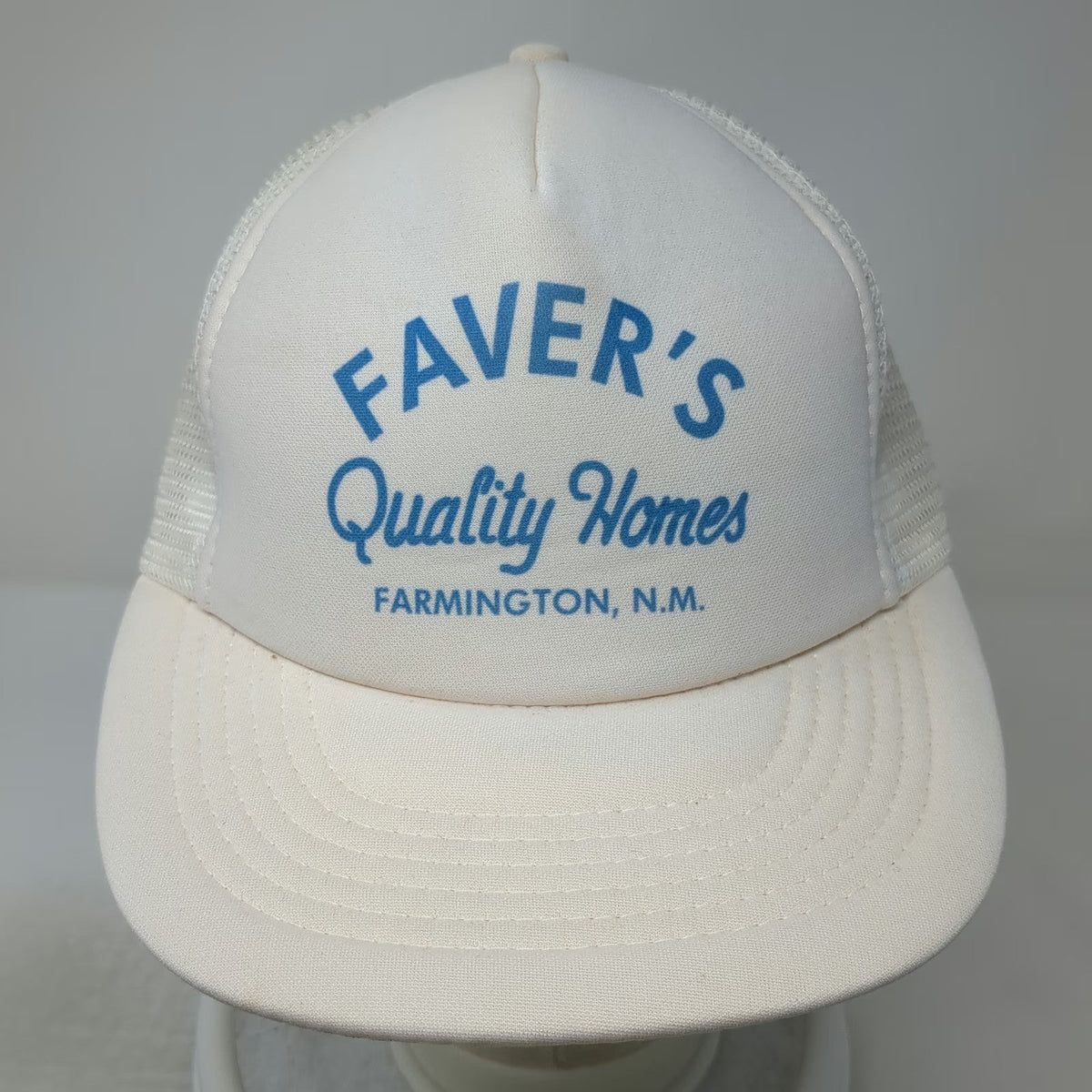 Designer Award Trucker Hat White One Size Faver's Quality Homes Farmington NM