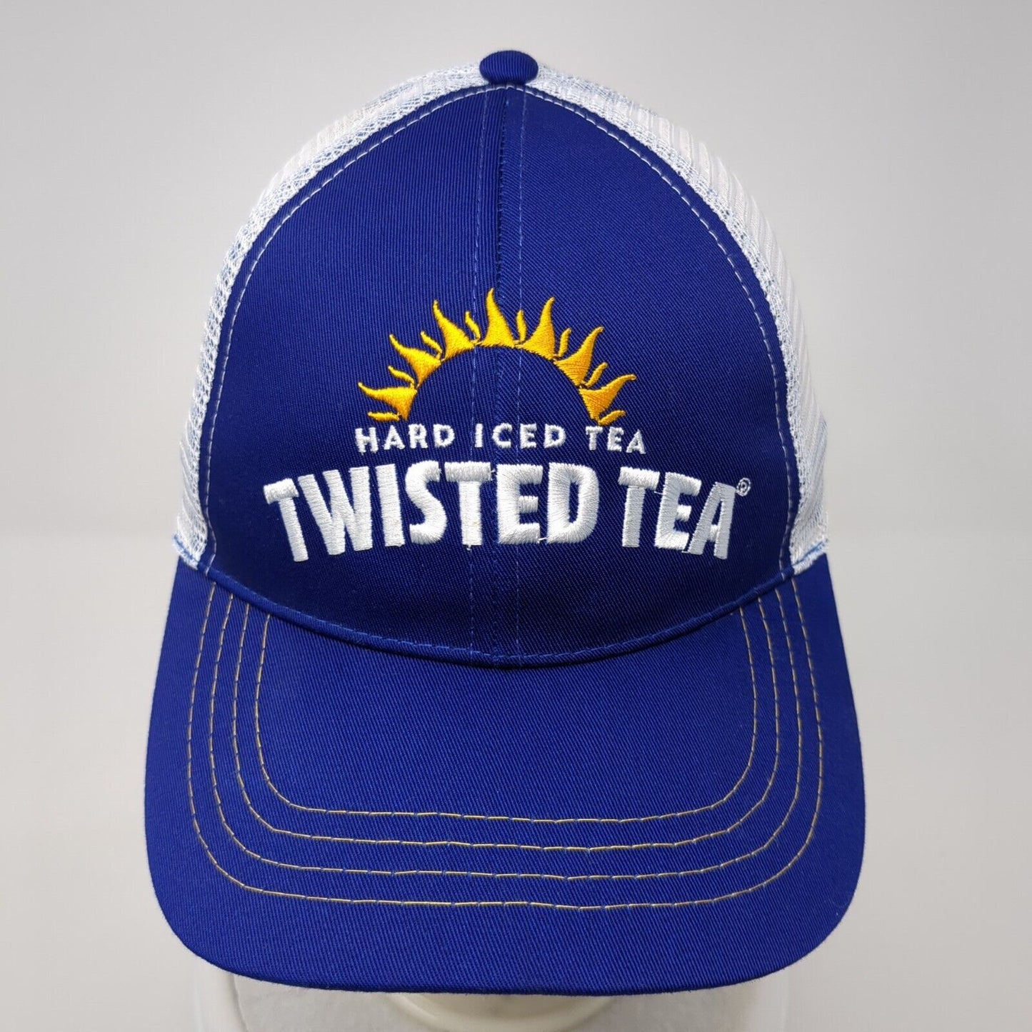 Hard Ice Tea Twisted Tea Snapback Trucker Hat Blue OS Adjustable Mesh Back