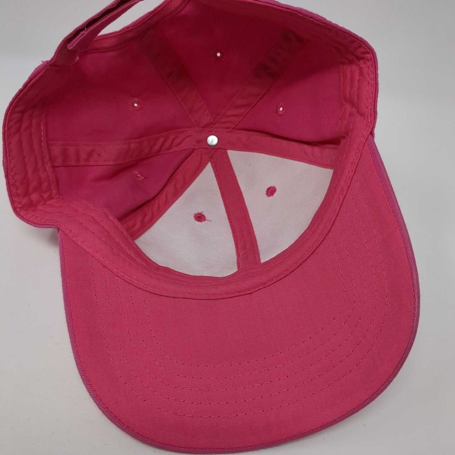 Unbranded Strapback Hat Solid Pink One Size Adjustable 6 Panel Blank