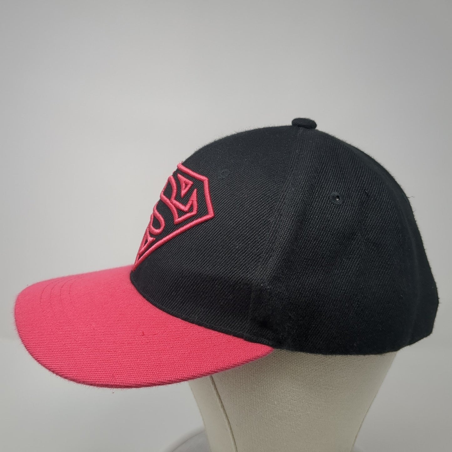Superman Snapback Hat Multicolor One Size Adjustable Embroidered Six Flags