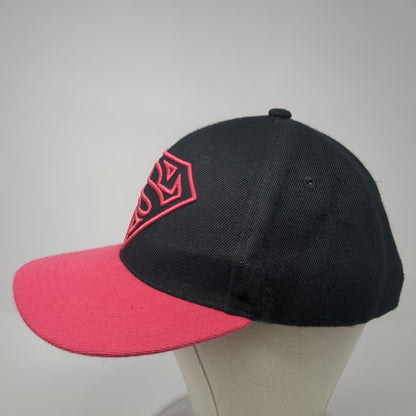 Superman Snapback Hat Multicolor One Size Adjustable Embroidered Six Flags