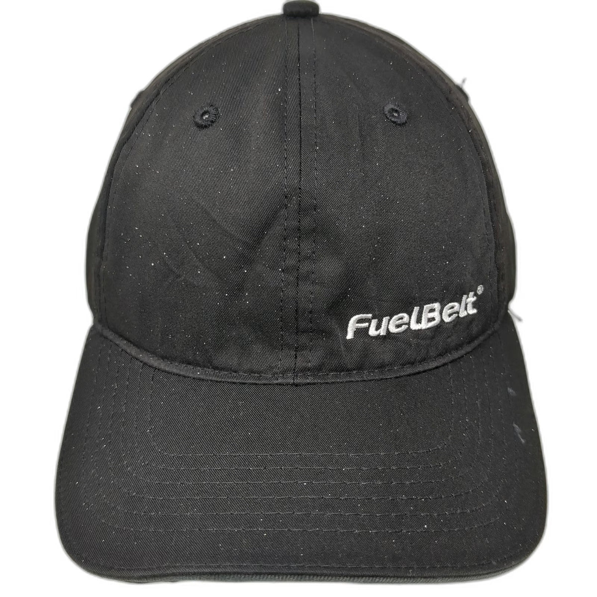 Headsweats Baseball Cap Black OSFM FuelBelt Logo Cocona Adjustable Running Hat