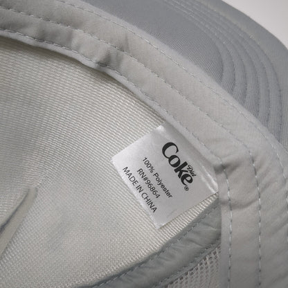 Diet Coke Snapback Mesh Back Trucker Hat Gray One Size Solid Adjustable