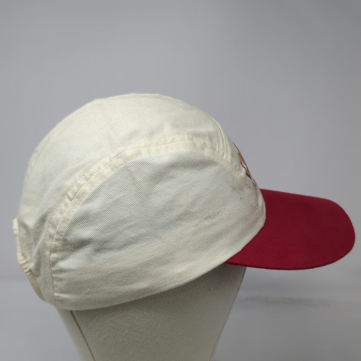 Pleasant Company 5 Panel White Red Hat One Size American Girls Club Graphic
