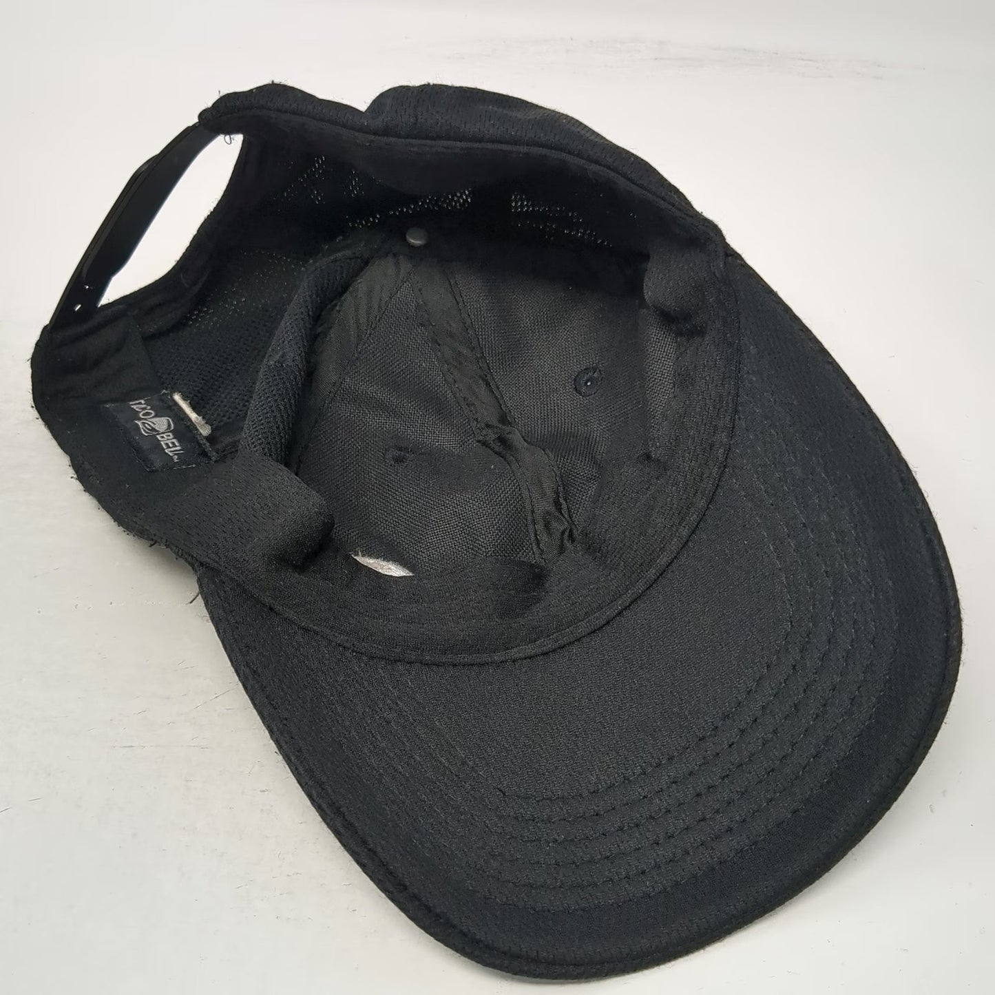 Taco Bell Snapback Hat Black One Size Embroidered Logo Polyester Performance Cap