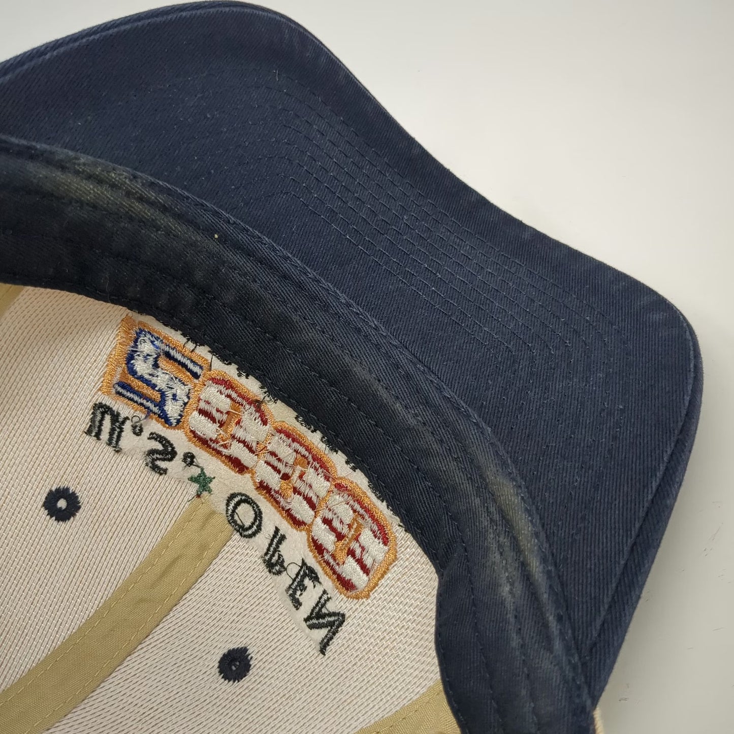 Ahead Baseball Cap Beige U.S. Open 2000 Pebble Beach Golf Hat Strap Vintage