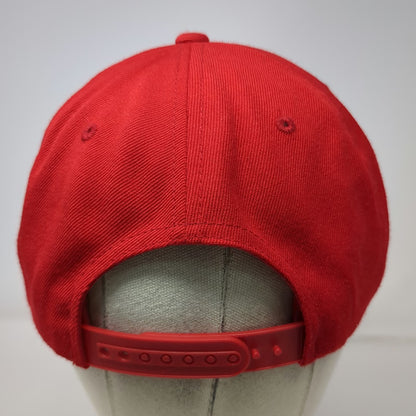 Yupoong Snapback Red One Size Apex Legends Skull Flat Brim Video Game Gaming Hat