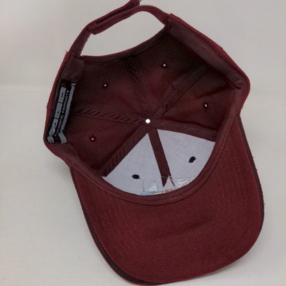 Mazatlan Sailboat Strapback Hat Red One Size Embroidered 6 Panel