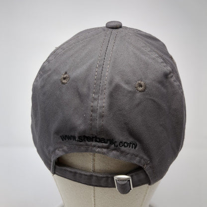 Sterling Bank Slideback Hat Gray One Size Adjustable Solid 6 Panel
