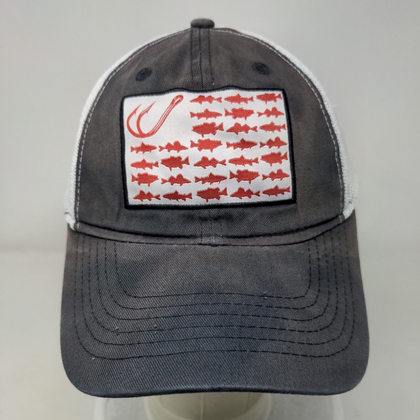Field & Stream Fish Flag Fitted Mesh Back Trucker Hat Blue One Size