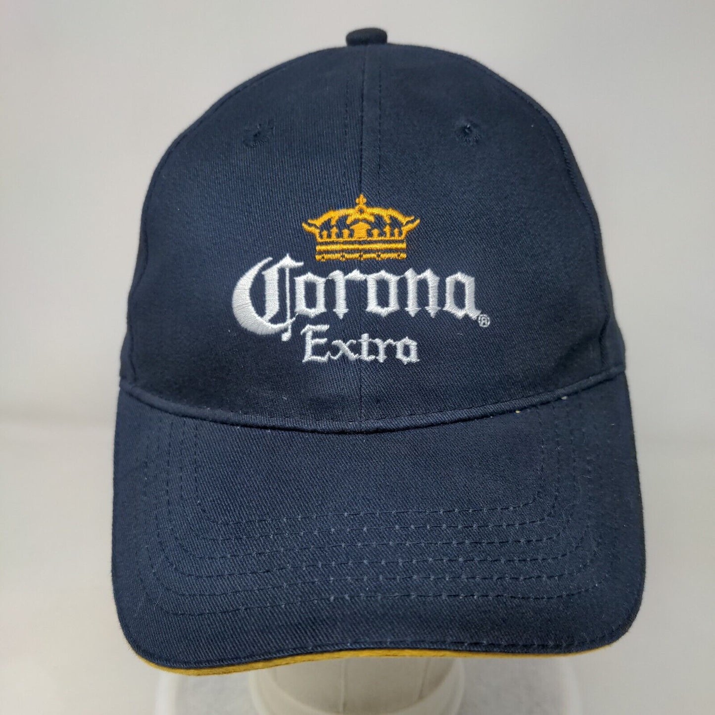 Corona Extra Strapback Hat Blue One Size Adjustable Embroidered 6 Panel ACME