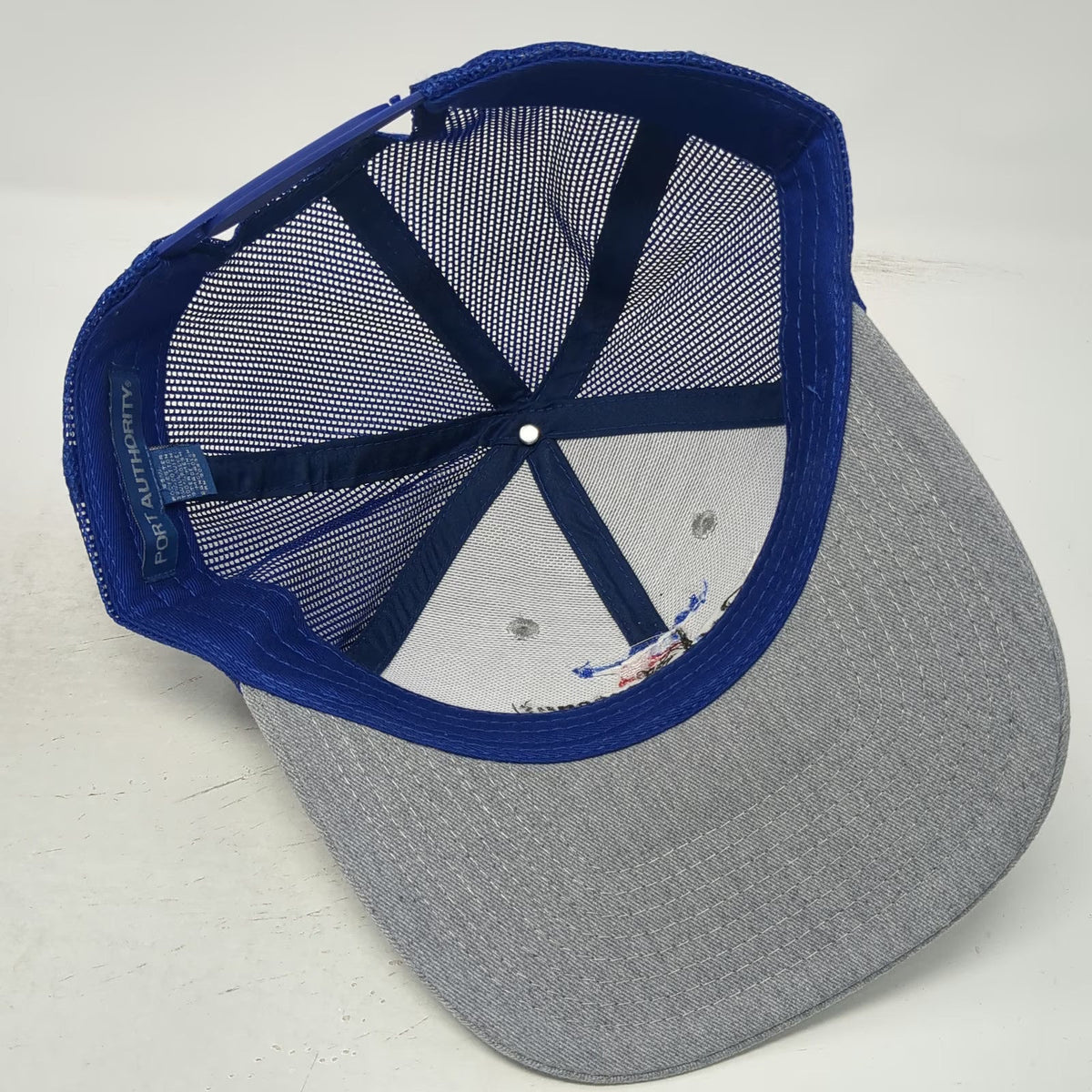 Port Authority Trucker Hat Gray Blue One Size John Borbonus Memorial Golf 2019