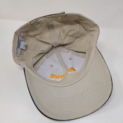 Roaring Springs Water Park Strapback Hat Tan One Size Port & Company