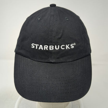 Starbucks Baseball Cap Black One Size Embroidered Cotton Strapback Hat Coffee