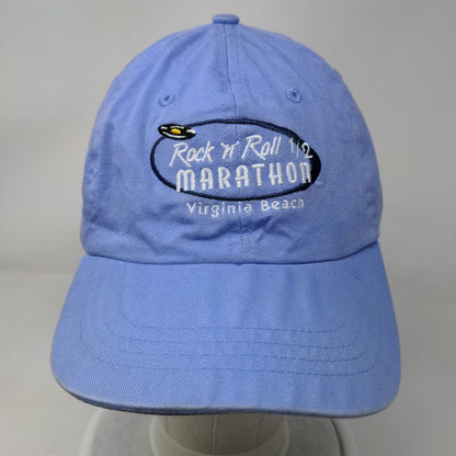 Rock 'N' Roll 1/2 Marathon Virginia Beach Strapback Hat Blue OSFA Embroidered