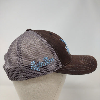 Spin-Em Snapback Mesh Back Trucker Hat Multicolor OSFA Embroidered