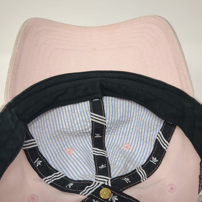 Adidas Slideback Baseball Cap Pink One Size Adjustable Embroidered Trefoil