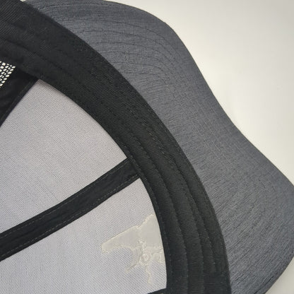 Idaho Snapback Trucker Hat Gray One Size Adjustable Mesh Back Outdoor Cap