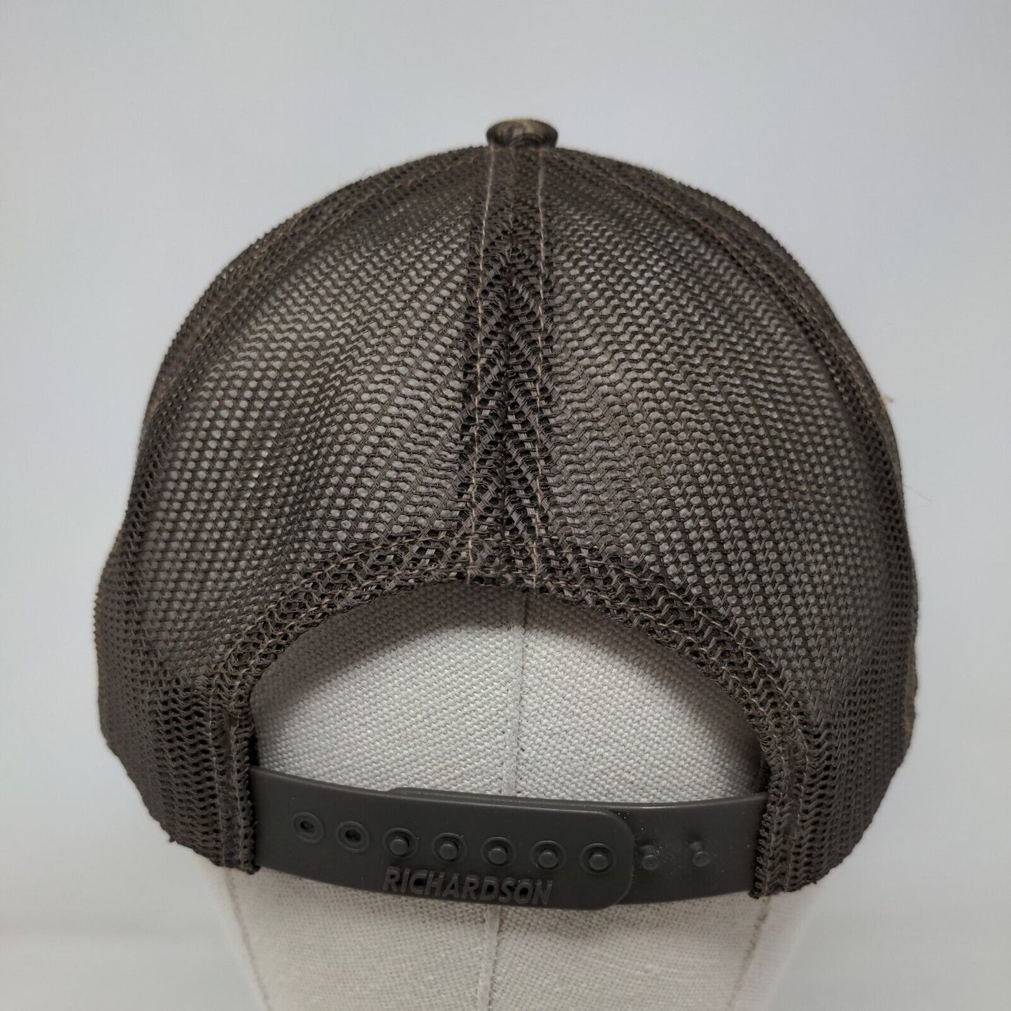 MBS Manning Building Supplies Mesh Back Trucker Hat Camo One Size 6 Panel