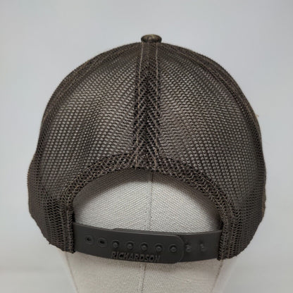 MBS Manning Building Supplies Mesh Back Trucker Hat Camo One Size 6 Panel