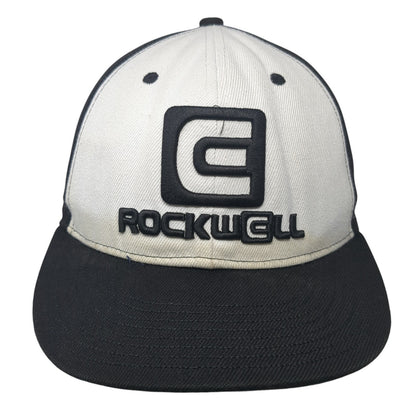 Rockwell Snapback Hat Black One Size Colorblock Adjustable Embroidered