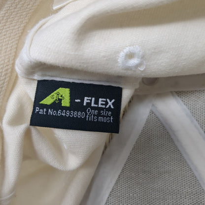 Brooklyn Fitted Baseball Cap Beige One Size Embroidered 6 Panel A-Flex