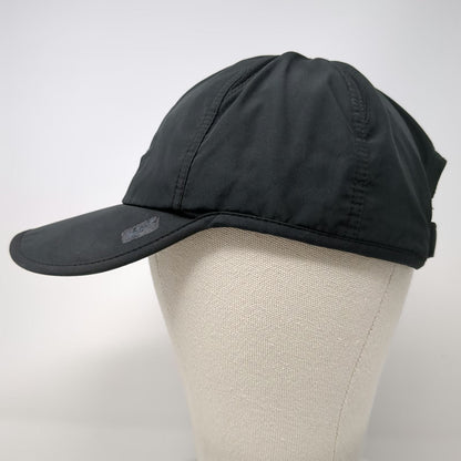 Nike Baseball Cap Black One Size Performance Fabric Strapback Swoosh Logo Hat