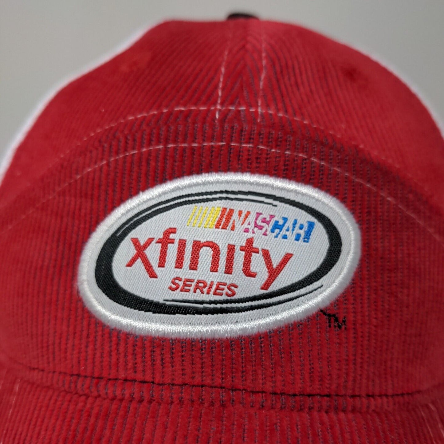 NASCAR Xfinity Comcast Series Men's Strapback Hat Red White NBC Logo