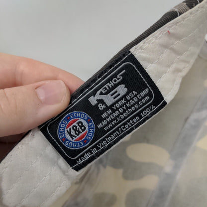 KB ETHOS Slideback 5 Panel Hat Gray Camo One Size Adjustable Vent Holes