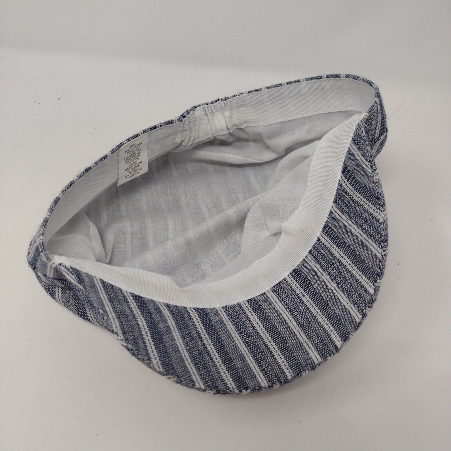 Unbranded Fitted Conductor's Cap Multicolor OSFA Stretch Striped Lightweight