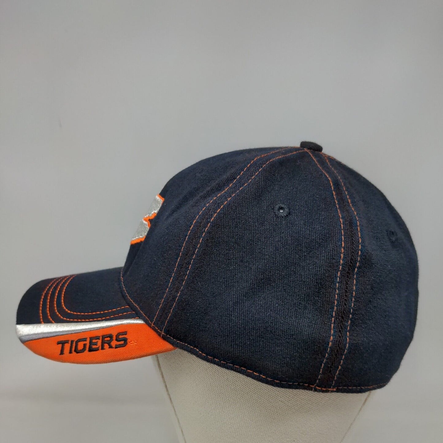 Top of the World Men's Fitted Hat Blue OSFA Clemson Tigers Embroidered Logo
