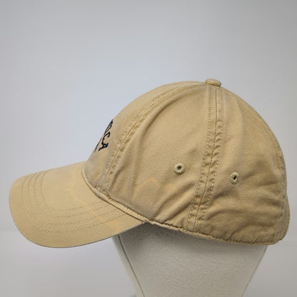 Nautica Baseball Cap Beige One Size Slideback Embroidered Cotton Logo Hat