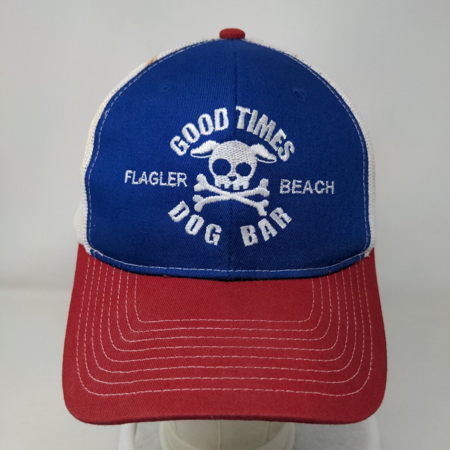 Good Times Dog Bar Flagler Beach Snapback Trucker Hat Multi OS Port Authority
