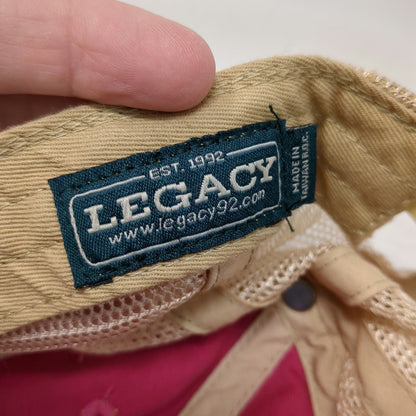 Legacy Pink Trucker Hat One Size Jackson Hole Wyoming Bucking Horse Snapback