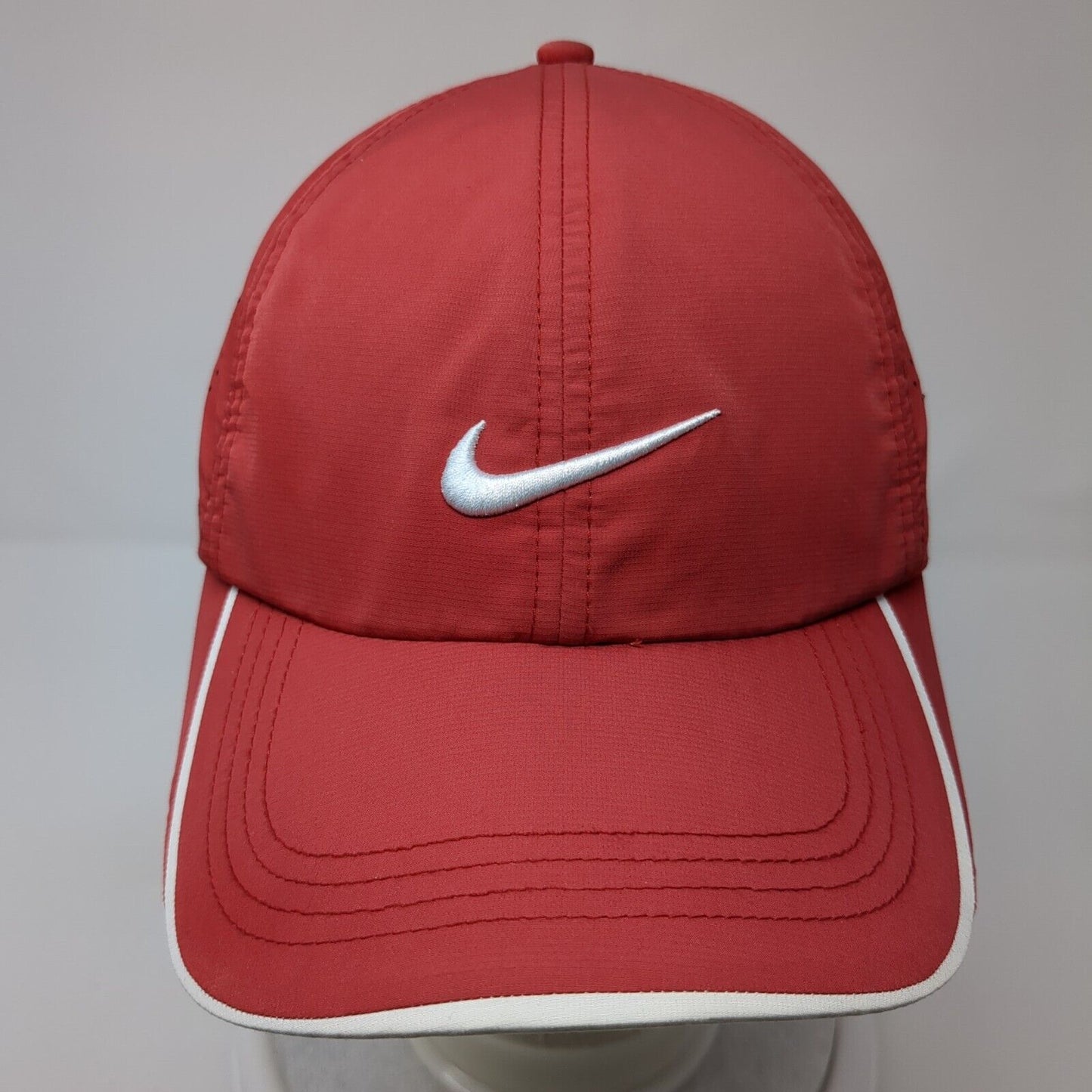 Nike One Strapback Golf Hat Red OS Adjustable Embroidered Swoosh Breathable