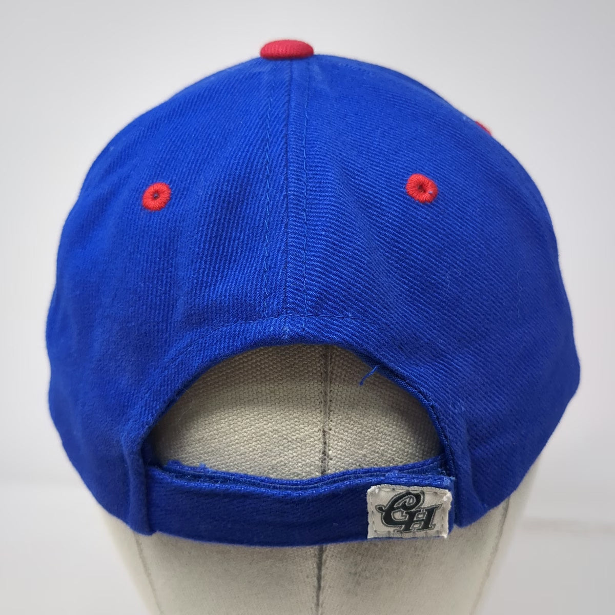 Captivating Headgear Kansas Jayhawks NCAA Hat Blue Red White One Size Strapback