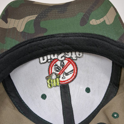 Baseball Cap Green One Size DigSafe 811 Logo Strapback Hat Camo Shovel Safety