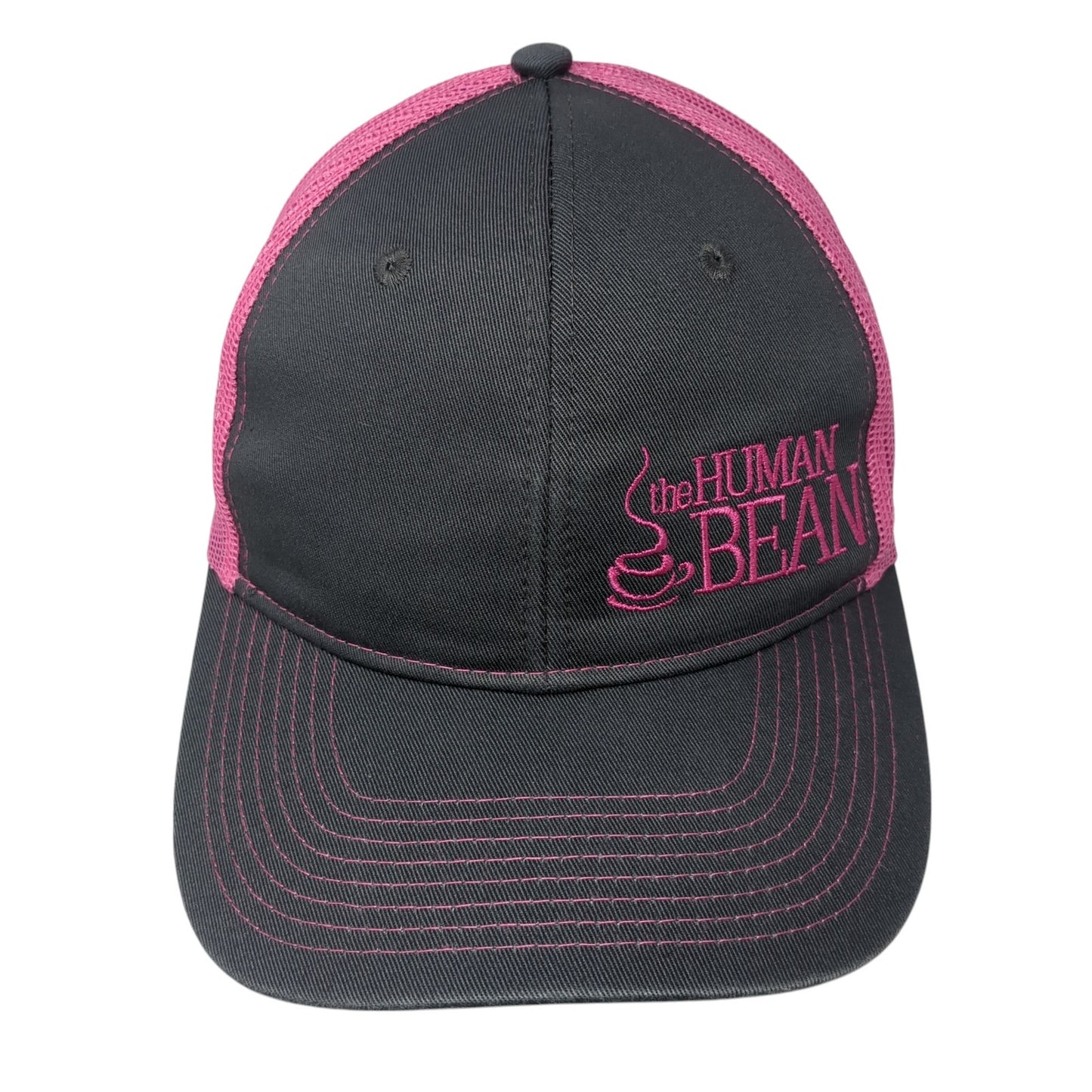 The Human Bean Snapback Trucker Hat Multicolor One Size Mesh Back