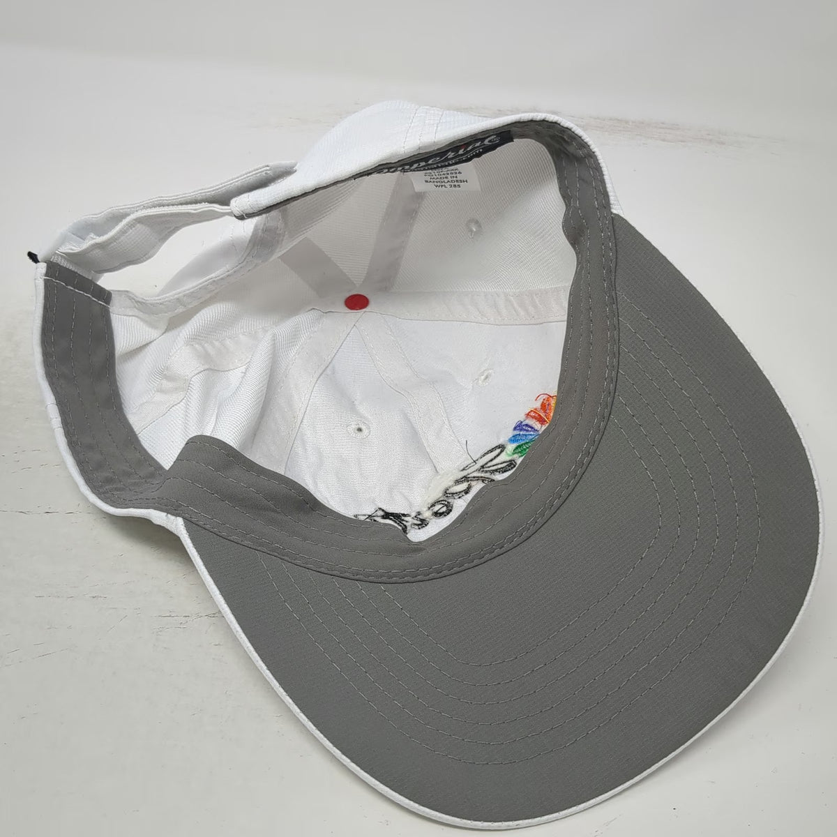 Imperial NBC Sports Logo Hat Baseball Cap White OS Recycled Polyester Strapback