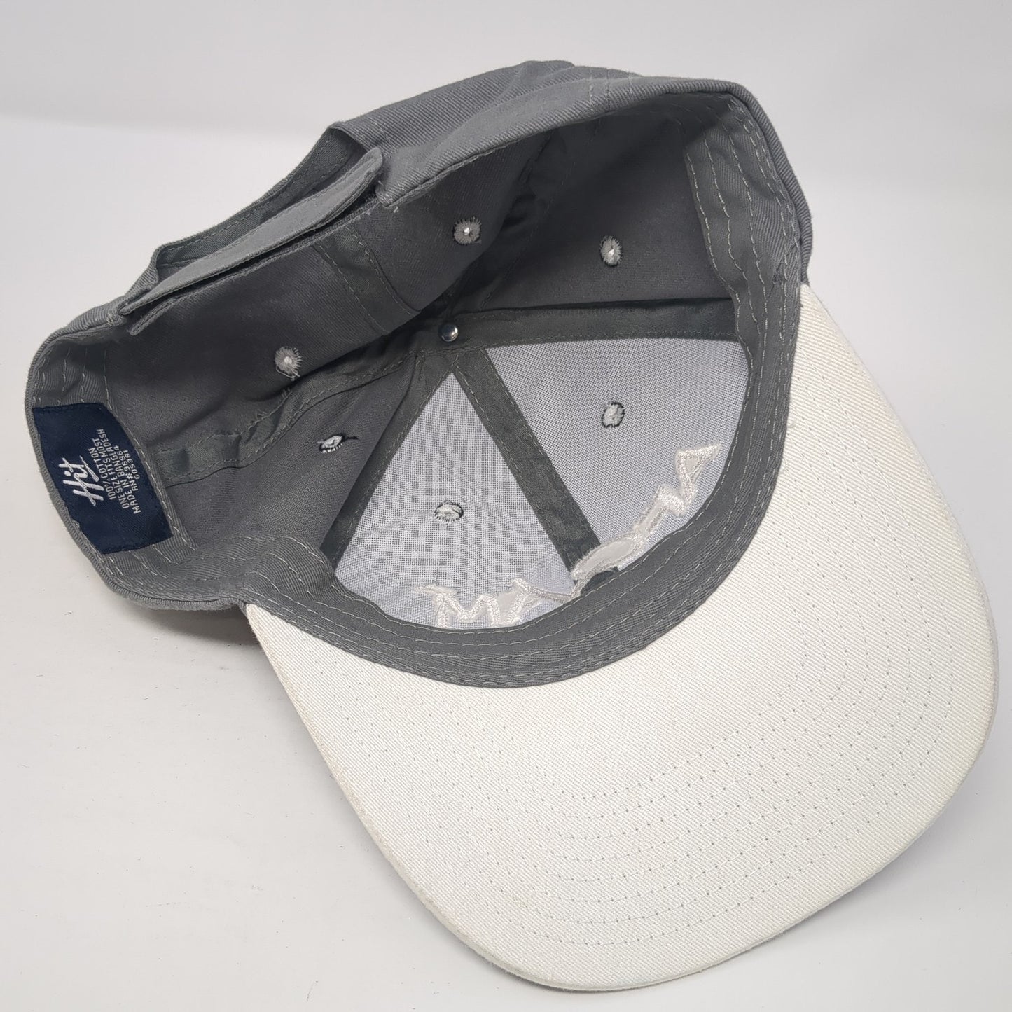 AFQAM Strapback Hat Gray One Size Adjustable Embroidered Solid 6 Panel