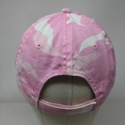 Port Authority Strapback Hat Pink Camouflage One Size Embroidered 6 Panel