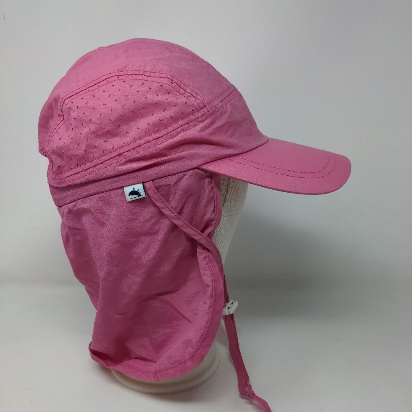 Sunglade UV Flap Cap Pink Large Face Cover Chin Strap Fishing UPF50+