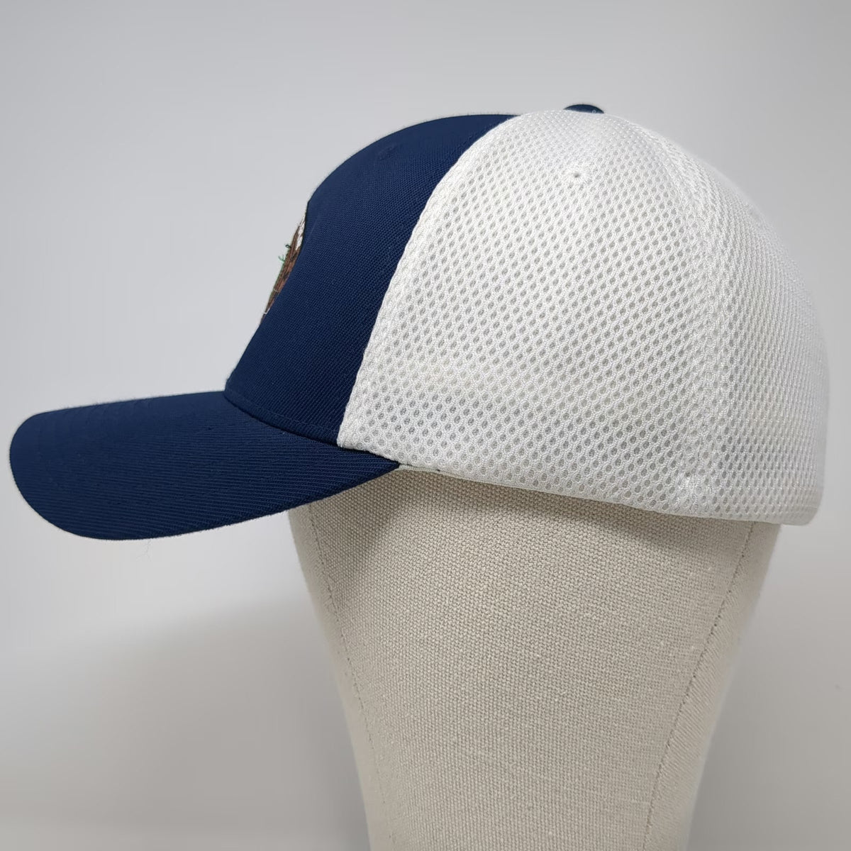 Flexfit Baseball Cap Blue XL Mesh Back Three Rivers Brewing Co Brewery Hop Hat