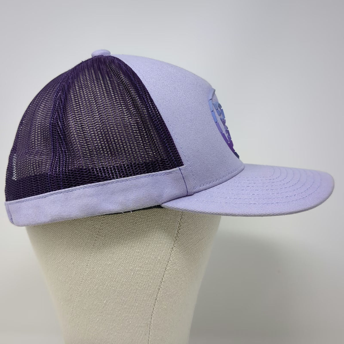 G/FORE Trucker Hat Purple One Size Snapback Mesh Raised Logo A-Frame Golf Hat